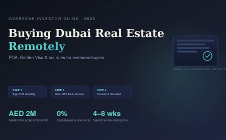 Buy Dubai Real Estate Remotely 2026 | Dubai Real Estate