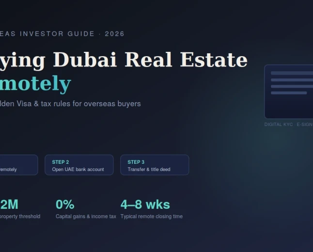 Buy Dubai Real Estate Remotely 2026 | Dubai Real Estate